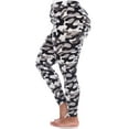 thumbnail image 3 of White Mark Women's Plus Size Super Soft Camo Print Leggings, 3 of 4