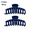 Navy Blue, variant on SennTech Big Hair Large Claw Hair Clips for Women Girls Night 4 inch Nonslip Strong Hold Hair Clip (2 Pack) Navy Blue