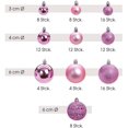 thumbnail image 3 of Christmas Tree Balls Set In 10 Christmas Colors - 100 Christmas Balls Pink Rose Made Of Plastic - Pink- Christmas Tree Decorations & Christmas Tree Decorations, 3 of 4