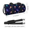 thumbnail image 4 of Easygdp Sea Jellyfish Travel Bag, Camping, Weekend, Carry On Overnight Duffel Bag with Shoulder Strap, 4 of 8