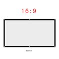 thumbnail image 4 of 1Pc Portable Foldable Non-Crease White Projector Curtain Projection Screen 16:9 (60Inch), Projector Screen, 4 of 9