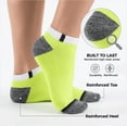 thumbnail image 3 of COOPLUS Mens 10 Pairs Ankle Socks Low Cut Breathable Socks Cushioned Casual Socks for Men, 3 of 5
