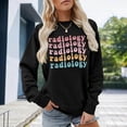thumbnail image 2 of Arlun Radiology Sweatshirts Rad Technician Tops Loose Fit Long Sleeve Radiology Nurse Sweatshirts Womens Soft Comfy Crewneck X-Ray Ct Mri Tech Pullover Tops Black XL, 2 of 4