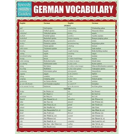 German Vocabulary (Speedy Study Guides : (Best German Vocabulary App)