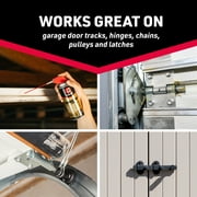 (3 pack) 3-IN-ONE Professional Garage Door Lubricant Smart Straw Sprays 2 Ways, 11 oz