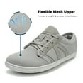 thumbnail image 5 of Wide Toe Box Barefoot Shoes Minimalist Mesh Tennis Shoes Zero Drop Casual Sneakers for Men 8 Wide,Gray, 5 of 6