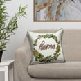 thumbnail image 4 of 18 X 18 Beige Zippered 100% Cotton Throw Pillow, 4 of 5