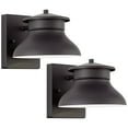 thumbnail image 2 of John Timberland Farmhouse Industrial Rustic Outdoor Barn Light Fixtures Set of 2 Black LED Dark Sky 5" for Exterior Deck House Porch Yard Patio Garage, 2 of 8