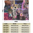 thumbnail image 2 of Ultra-Soft Ivans Music Cornejos Micro Fleece Blanket Air Conditioning Blanket Warm Throw Blanket Towel Classic Throws Blankets Travel Blankets for All Season Bed Sofa Home Decor 40"x30" Black, 2 of 5