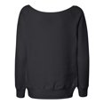 thumbnail image 3 of Ladies' Sponge Fleece Wide Neck Sweatshirt - SOLID BLK TRBLND - M, 3 of 5