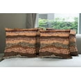 thumbnail image 6 of Ambesonne Vintage Throw Pillow Cover 4 Pack, Strikes Pattern, 16", Multicolor, 6 of 7