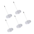 thumbnail image 1 of OULII 5 Pcs Porte-Reçus de Bureau en Métal Argenté pour Bureau, 1 of 8
