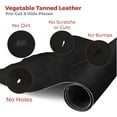 thumbnail image 3 of ELW Genuine Leather Vegetable Tanned 8-9 oz. 3.2-3.6mm Size 8-10 SQ FT in Black Full Grain Veg Tan Leather AB Grade Cowhide, Heavy Weight, Tooling, Carving, DIY, Holster, Stamping, 3 of 9