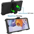 thumbnail image 3 of Mignova for LG Stylo 6 Case, Kickstand Case Heavy Duty Shockproof Armor Dual Layer Full Body Protection Case Cover with Swivel Belt Clip Built-in Screen Protector for LG Stylo 6 6.8inch(Black), 3 of 6