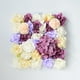 thumbnail image 4 of Panel de Flores de Seda Artificial, Hidrangea y Rosa Artificial, Fondo para Foto de Boda, Escenario para Celebraciones en Casa, Fondo de Escenario - Púrpura, 4 of 6