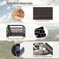 thumbnail image 4 of Gymax 8PCS Furniture Set Outdoor Wicker Conversation Bistro Set w/ Soft Cushions Patio, 4 of 6