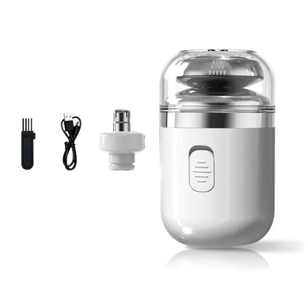 Ruifaya Afeitadora eléctrica portátil 2 en 1, minicápsula, lavable, para barba