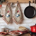 thumbnail image 6 of Farmhouse Roosters Kitchen Towels Set of 4, Vintage Farm Chicken Pink Leaves Absorbent Dish Towels for Kitchen, Microfiber Hand Towel, Quick Drying Tea Towel for Cleaning Decorative Dishcloths, 6 of 7