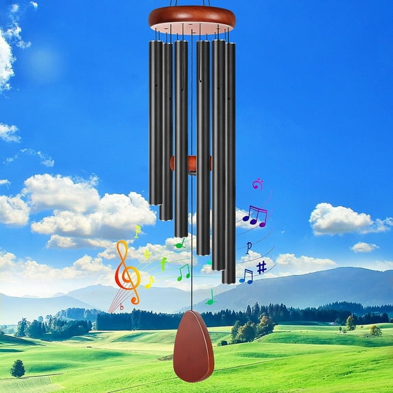 LINLIN Solar Wind Chimes, Waterproof Solar Wind Chimes,Color Changing Wind Chimes for Garden, Hanging Solar Lights Romantic Decorative for Patio Yard Outdoor Home, Gifts for Mom