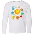 thumbnail image 3 of Inktastic Cute Planets, Solar System, Space, Cosmos, Galaxy Long Sleeve Youth T-Shirt, 3 of 5