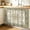 yellowish green, variant on Teal Black Plaid Cabinet Curtain 28"Wx51"L, Dustproof Storage Cabinet Curtain with Self Adhesive Tape, Farmhouse Teal Black Checkered Tall Pantry Cover Drape for Kitchen, Laundry Room, Utility Closet