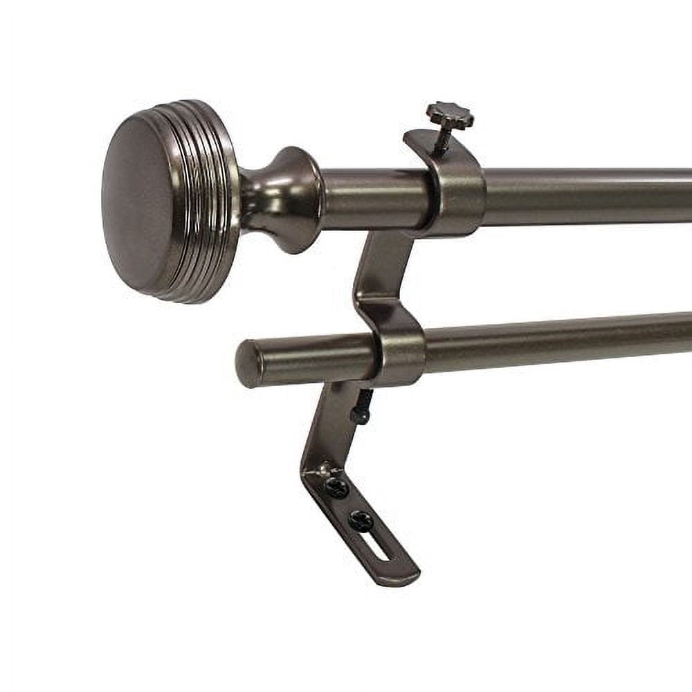 Montevilla Core Knob 5/8" Double Curtain Rod Set