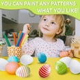 thumbnail image 6 of Tutuviw Paper Easter Eggs for Painting Craft,Easter Egg Supplies,DIY Blank Paper Mache Eggs for Fillable Paint Decorating,Unpainted Mache Eggs for Easter Egg Hunt,White, 6 of 8