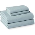 thumbnail image 1 of Brushed Microfiber Sheet Set, Extra Soft with Natural Texture, 4-Piece, Queen, Blue, 1 of 10