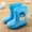 Blue, variant on Caywon Everyday Delights Rain Boots PVC Rain Boots-Waterproof Easy-On Boots Outdoor Home Rubber Shoes with Easy on Handles(2-7Years)