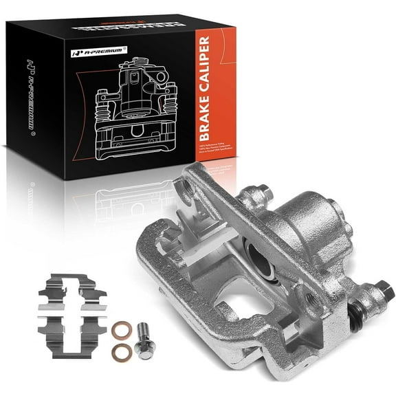 A-Premium Disc Brake Caliper Assembly with Bracket Compatible with Select Nissan Models - Altima 2007-2012, Maxima 2007-2008 - Rear Right Passenger Side