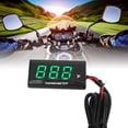 thumbnail image 3 of Motorized Bikes Carburetor. Motorcycle Water Temperature Gauge Ultra Thin LCD  Quad Square Instrument Display ABS Housing Temp Meter For Modification DC12V Red, 3 of 8