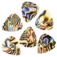 thumbnail image 3 of Exotic Plectrums - Celluloid Abalone Guitar Or Bass Pick - 1.5 mm Ultra Heavy Gauge - 351 Shape - 3 Pack, 3 of 7