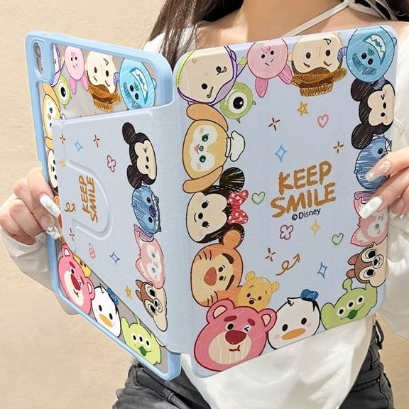 Protective for iPad Case M4 24s Pro11 Air 11 Gen5/6 Air2 10th Gen Gen11th Gen7 Gen8 Gen9 Pro 12.9 Air4/Air5 Air 13 Inch M2 Air6 M3 Air7 Mini4/5/6 25s A16 Cartoon Cute Tablet Cover