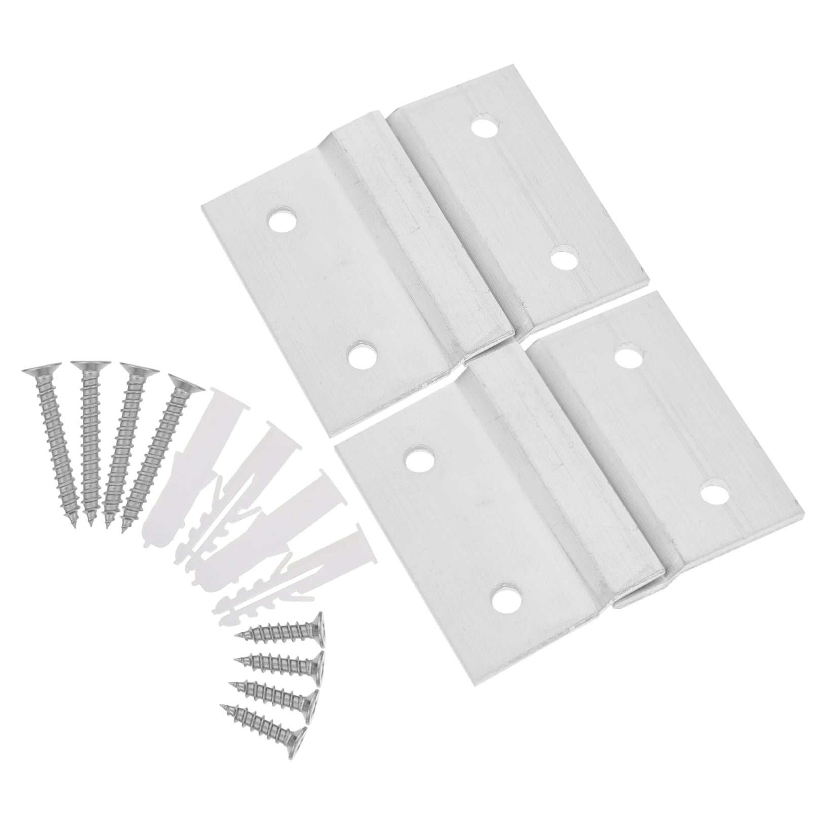 ELAYARD 2Pairs Aluminum French Cleat Picture Hanger Heavy Duty Metal Wall Mounting System with Interlocking Z Clips