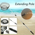 thumbnail image 1 of TELESCOPIC FOLDING FISHING LANDING NET EXTENDING TELE POLE MICRO MESH 3 SECTION, 1 of 12