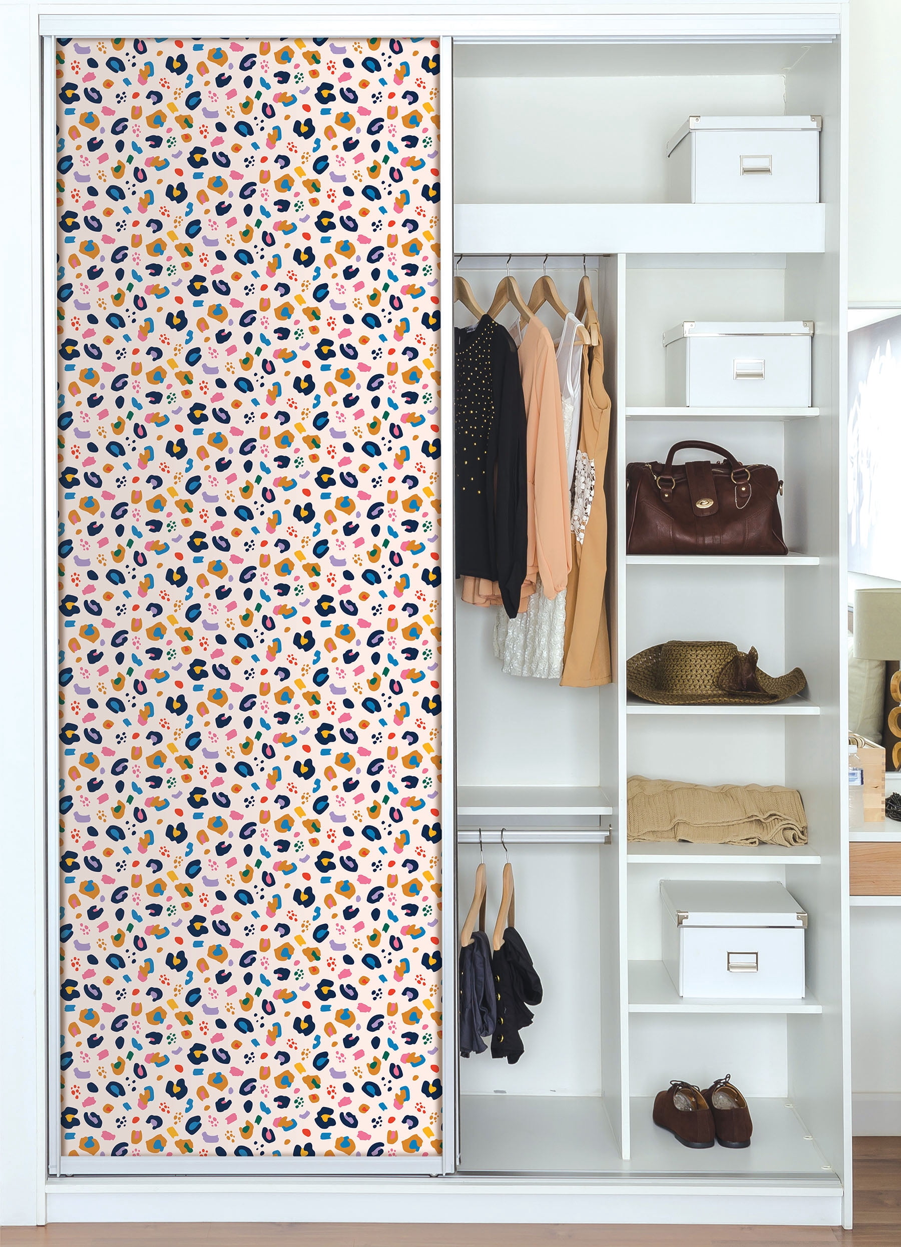 Packed Party Stay Wild Multicolor Vinyl Peel And Stick Wallpaper, 216-in by 20.5-in, 30.75 sq. ft.