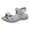 Light Blue, variant on Womens Sport Sandals Breathable Open Toe Hook Loop Shoes For Women Summer Beach Walking Footwear Black US:6