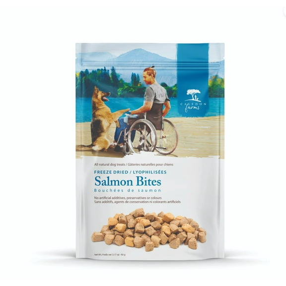 Caledon Farms Salmon Bites Dog Food Topper, 3.2 oz Bag
