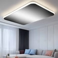 thumbnail image 2 of Black Ombre Fluorescent Light Covers, Black Grey White Gradient Modern Abstract Art Magnetic Light Covers for Ceiling Lights, Fluorescent Ceiling Shade for Classroom Bedroom Office 4x2Ft x 2PCS, 2 of 8