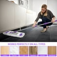 thumbnail image 5 of Microfiber Floor Mop for Dry and Wet Floor Cleaning, Dust Mops for Floors with 3 Washable Mop Pads Cloth, Multifunctional Flat Mop with Adjustable Handle for Hardwood, Marble, Tile Floor Mopping, Pur, 5 of 7