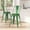Green, variant on Merrick Lane Black 24" High Metal Counter Height Stool with Removable Back for Indoor-Outdoor Use