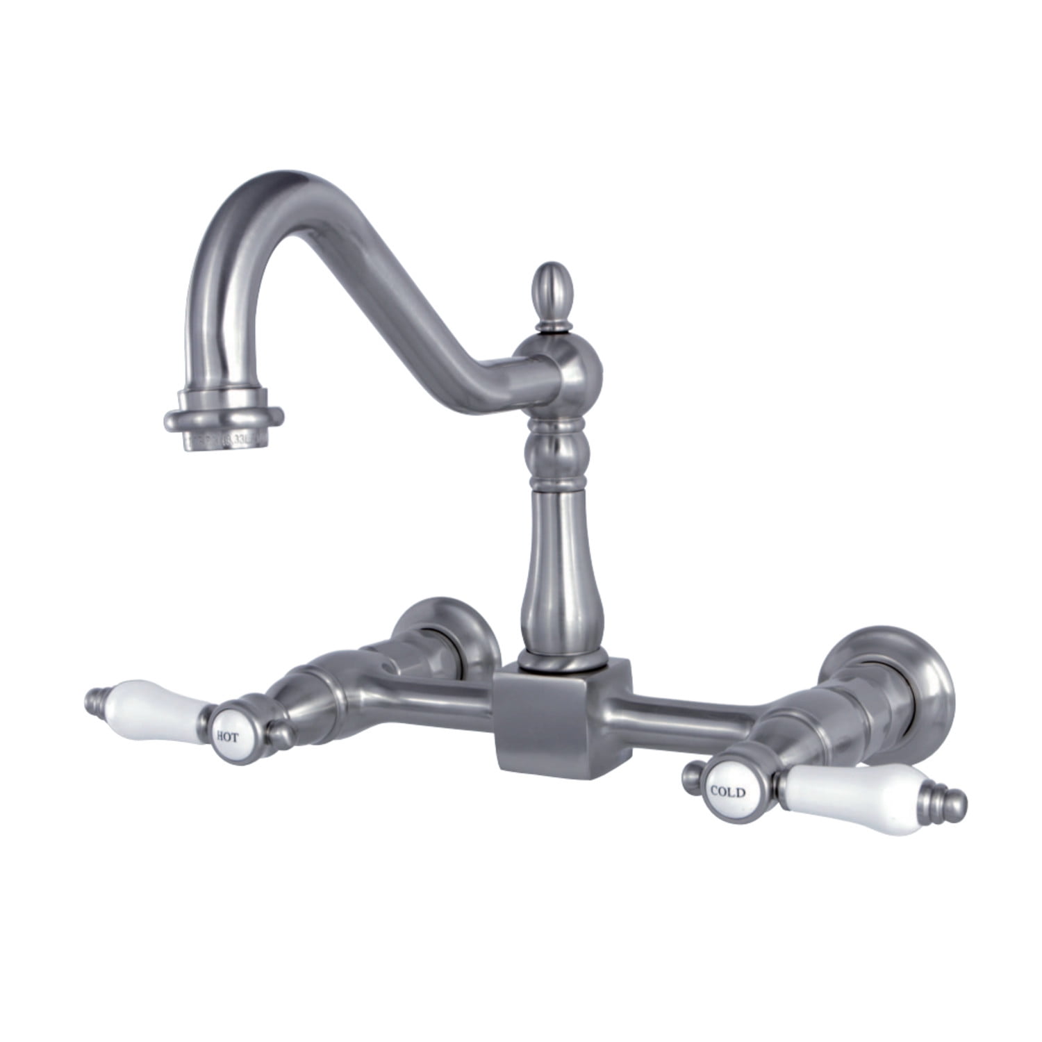 Kingston Brass BelAir 8Inch Centerset Wall Mount Kitchen Faucet
