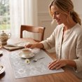 thumbnail image 5 of SLYNSHome Hot Place Mat, Waterproof Heat-Proof Western Food Insulation Pad,Gray Easy-to-Clean Tea Decoration Mat for Home Dining and Kitchen Table, 5 of 6