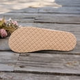 thumbnail image 6 of Women Sandals Jute Textured Toe Post Sandals For Comfortable Slip On Beach Summer Casual Flat Footwear ,Us Size:7, 6 of 9