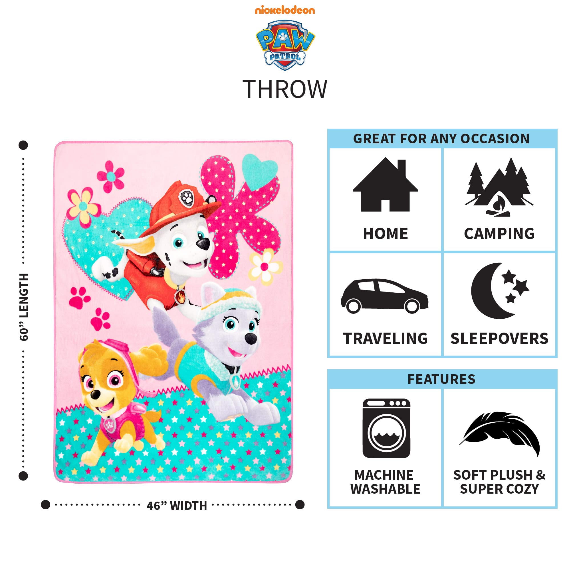 PAW Patrol "Pup Heroes" Throw