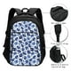 thumbnail image 3 of Balery Blue Ink Flowers Mochila con carga USB para hombre y mujer - Mochila impermeable y antirrobo para laptop con puerto USB para viajes, trabajo, 3 of 7