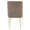 thumbnail image 4 of Safavieh  Couture Nolita Velvet Accent Chair - Mustard / Brass - 28"x23"x35.3" - 28" W x 23" D x 35" H Rust, 4 of 5