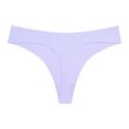 thumbnail image 5 of PEASKJP Culotte String pour Femmes en Coton Eversoft Sans Étiquette et Respirante, Violet G, 5 of 5