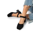 thumbnail image 6 of Dream Pairs Womens Square Toe block heel pumps, 6 of 7