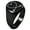 Black, variant on Sterling Silver Heart Love Arrow Engraved Round Flat Top Polished Ring